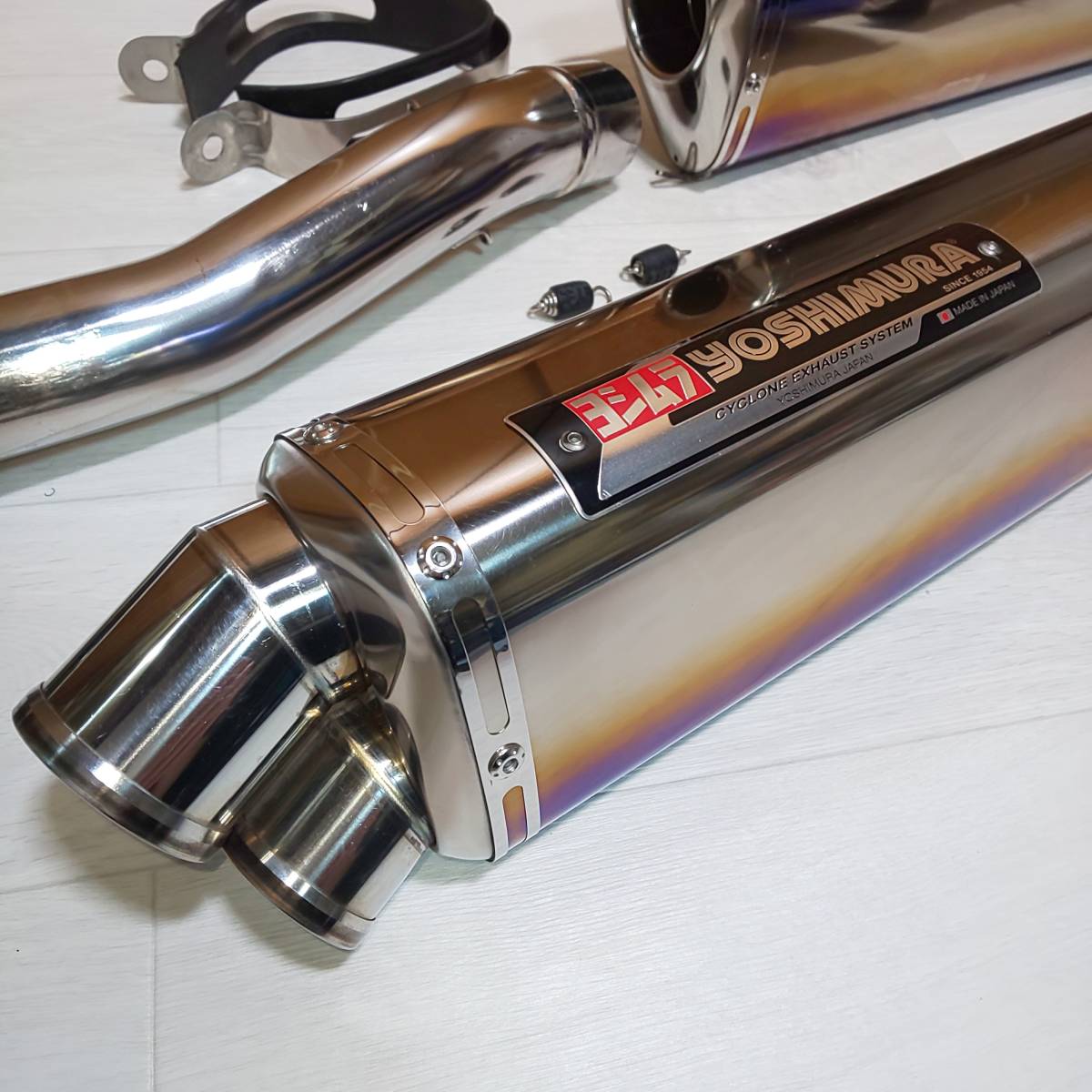 中古】 ハヤブサ (08-17年) ヨシムラ製 2エンド チタンブルー スリップ