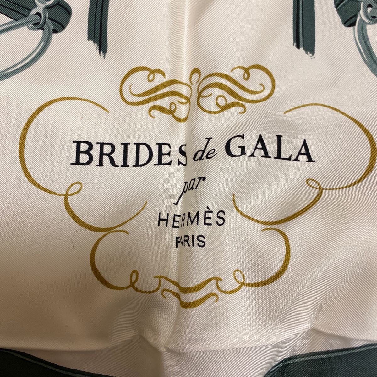 de BRIDES エルメス GALA HERMES スカーフ カレ90 ツイリー シルク 