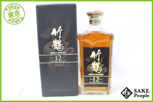 ◇1円～ ニッカ 竹鶴 12年 旧ボトル 角瓶 660ml 40% 箱 ジャパニーズ
