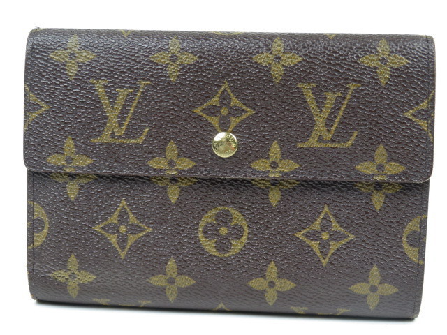 25725★1円スタート★本物★ヴィトン★LOUIS VUITTON★綺麗★パピエ★三つ折り長財布★モノグラム★メンズ★レディース★ヴィンテージ
