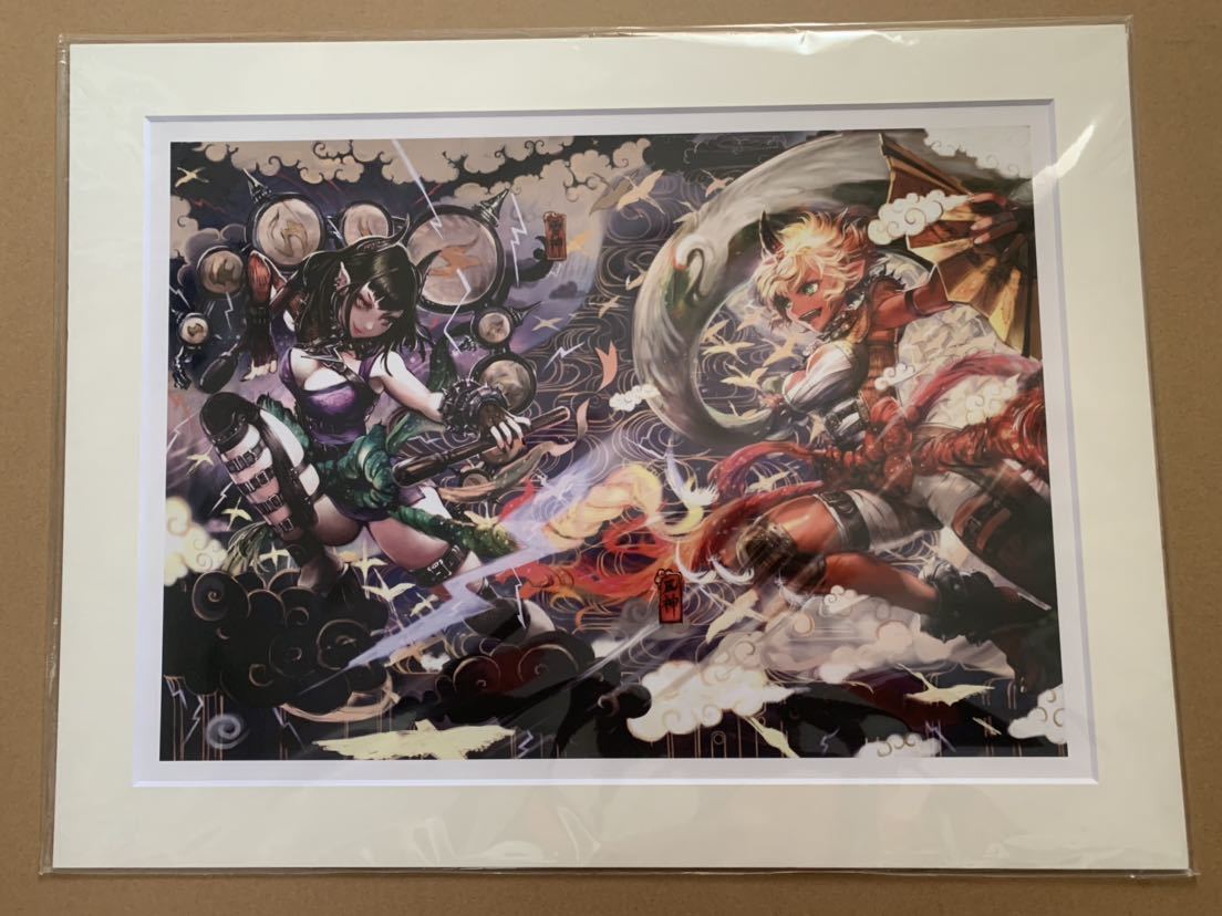 【非売品】LOV SPプリマグラフィ 風神雷神 SP使い魔イラストプリマグラフィ 風神＆雷神 ロード オブ