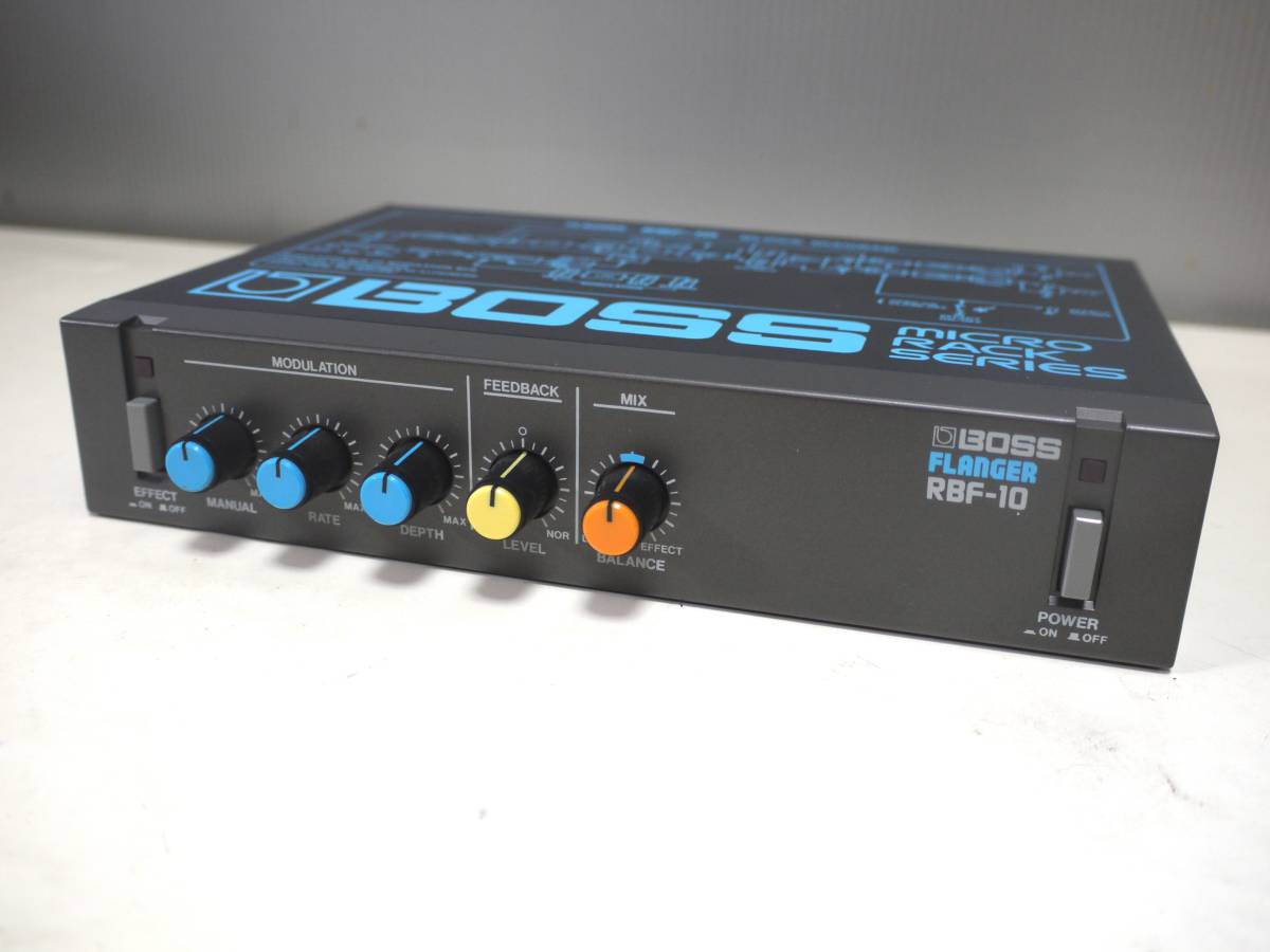 BOSS RBF-10 FLANGER MicroRackSeries ハーフラックサイズ フランジャー 使用感少(フランジャー)｜売買された ...