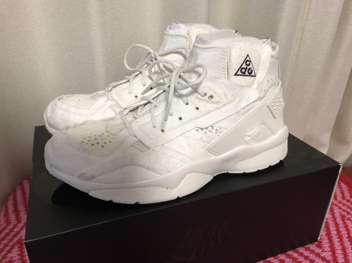 NIKE AIR MOWABB × Comme des Garcons HOMME PLUS CDG US10 28.0cm 白 ACG モワブ ギャルソン
