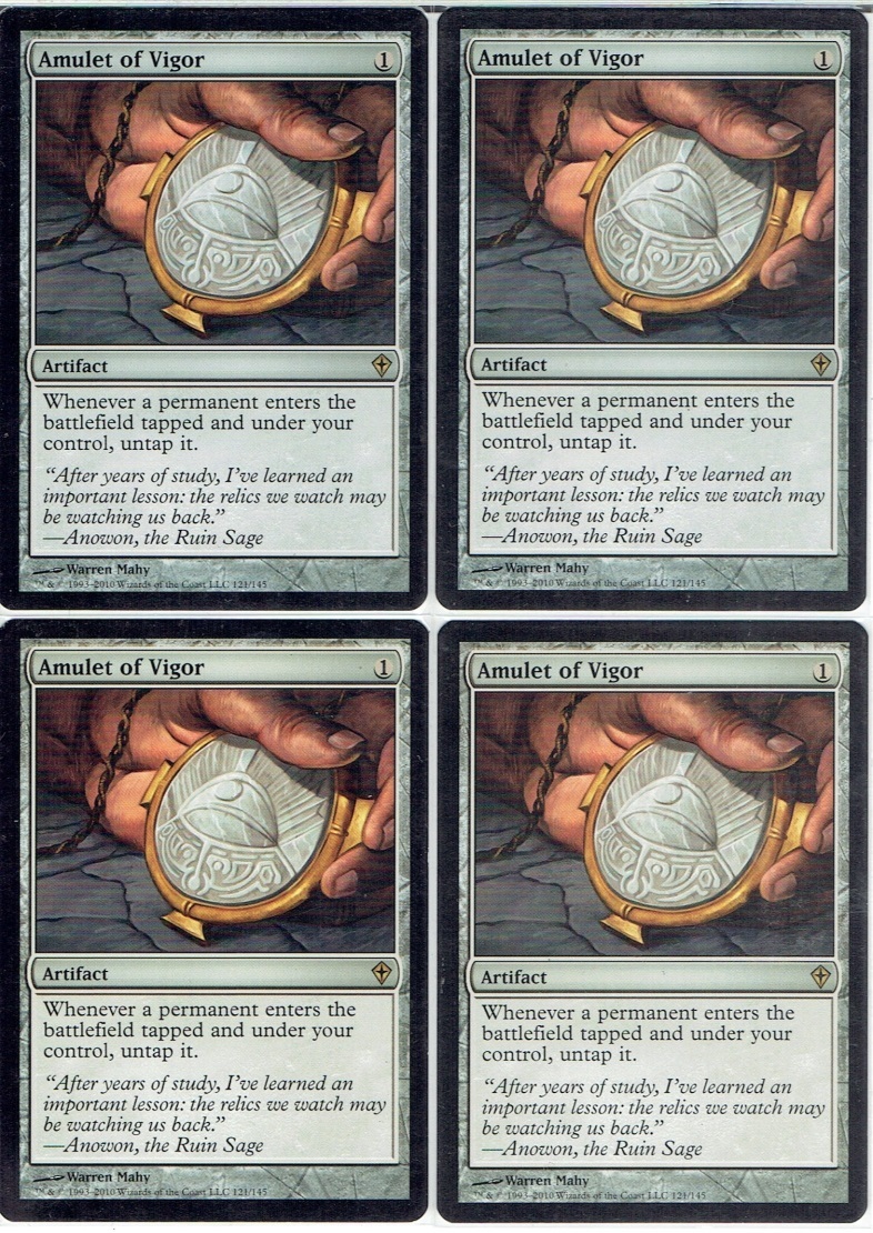 精力の護符 Amulet of Vigor 英語 4枚セット 精力の護符 of Vigor |