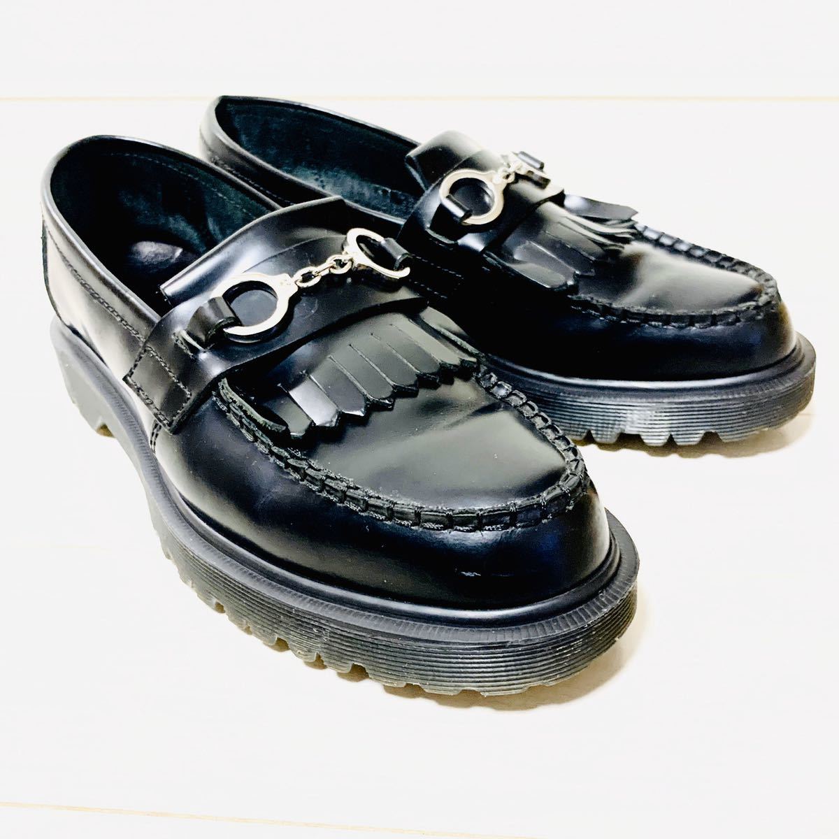 1円スタート・激レア・美品】Dr.Martens STRIEBER UK8 ローファー 本革 