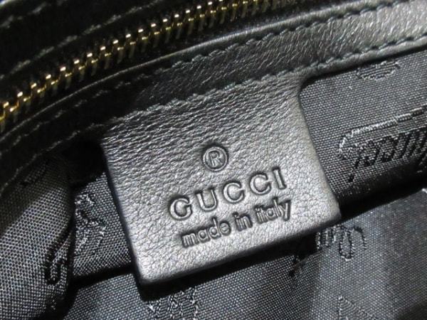 グッチ GUCCI ハンドバッグ 185566 - レザー 黒 タッセル/スタッズ 美品 バッグ レザー 0 GUCCI(グッチ) ベージュ×ブラウン 黒 2WAY