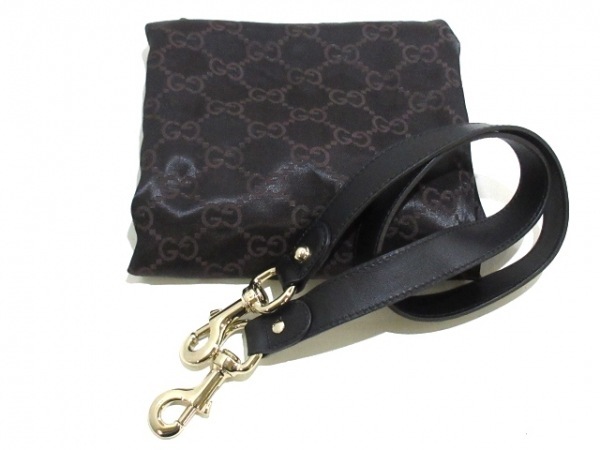 グッチ GUCCI ハンドバッグ 185566 - レザー 黒 タッセル/スタッズ 美品 バッグ レザー 0 GUCCI(グッチ) ベージュ×ブラウン 黒 2WAY
