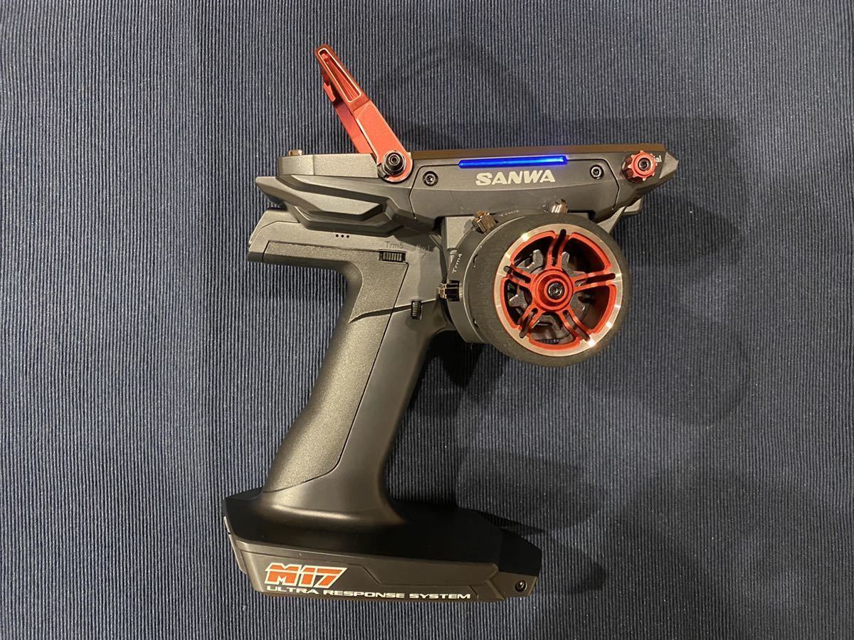 サンワ M17 RX-491 プロポバック付き サンワ M17 (RX-491 PC/W-RX) 限定アルミ コンボセット REDバージョン