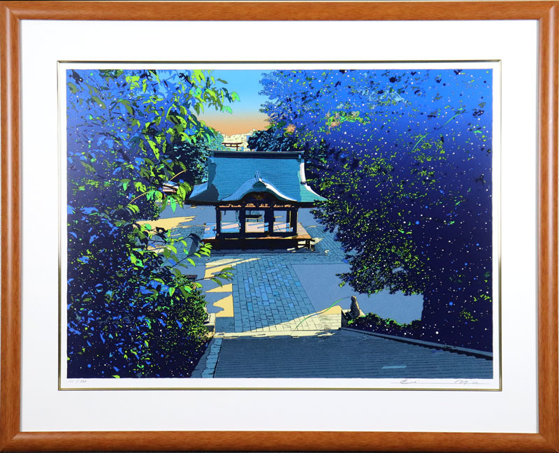 安い，新作 大 鈴木英人 鎌倉 銀河の舞 限定250部 趣ある絵 鎌倉ビールのラベル 2000年制作(シルクスクリーン)｜売買されたオークション情報、yahooの商品情報をアーカイブ公開 - オークファン シルクスクリーン