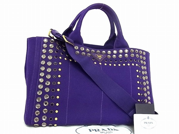 1円 □新品□未使用□ PRADA プラダ B2642O カナパ キャンバス