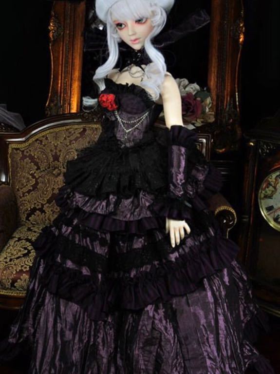 DollHearts】Lorraine ドール用ゴシックドレス フルセット SD16 62cm