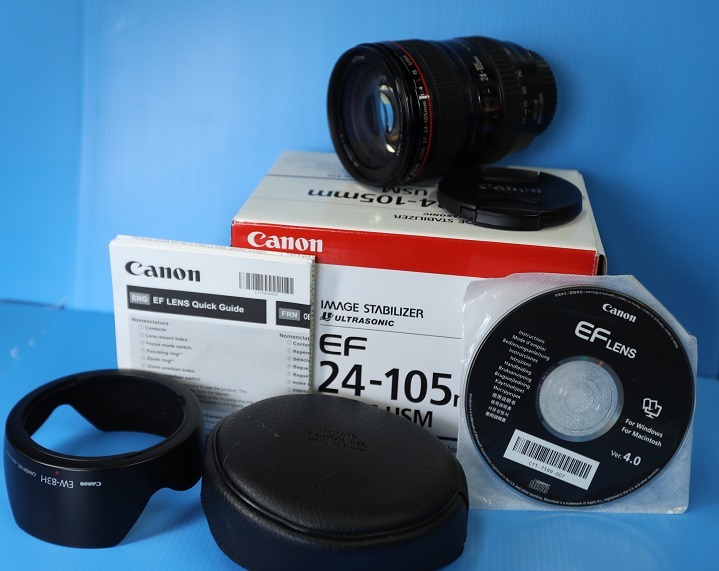 新登場 極上品 EF24－105mm F4 L is キャノンレンズ 購入から4