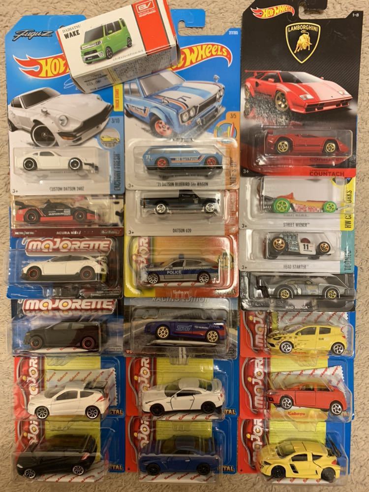 ホットウィール マジョレット まとめ売り 日本車多数 ミニカー ホットウィール ホットウィール（Hot | 日本車 ジャパン 1⁄64