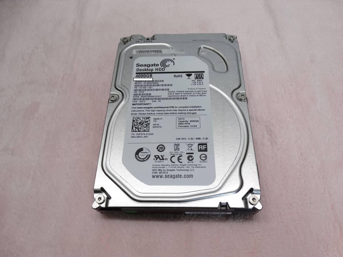 10128 Seagate（シーゲート）ST4000DM000 内蔵ハードディスク 3.5