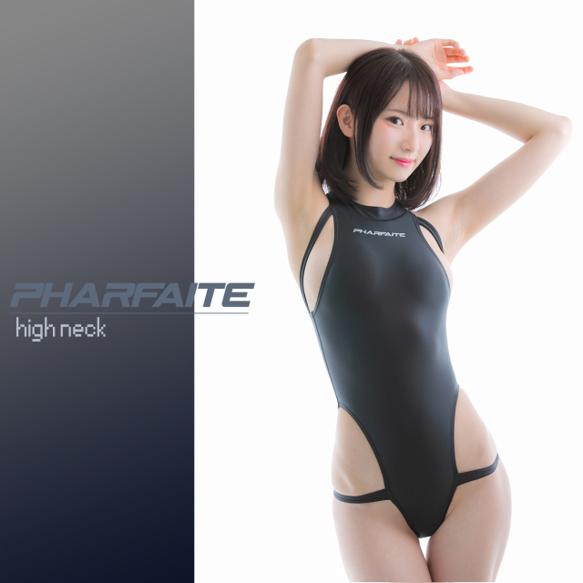 PHARFAITE / ハイネックバインダー競泳水着 パル 黒 セクシー 水泳