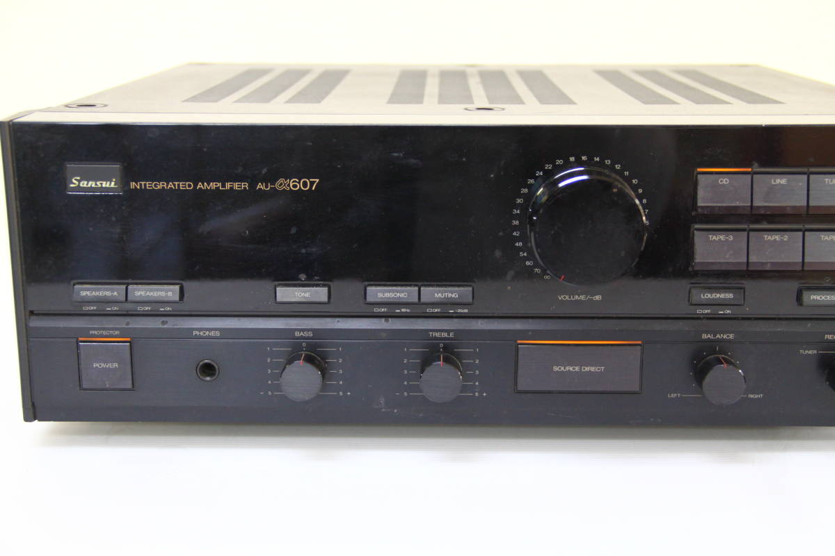 SANSUI サンスイ ステレオ プリメインアンプ AU-α607 中古 長期保管品
