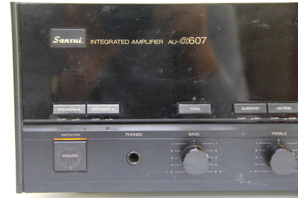 SANSUI サンスイ ステレオ プリメインアンプ AU-α607 中古 長期保管品