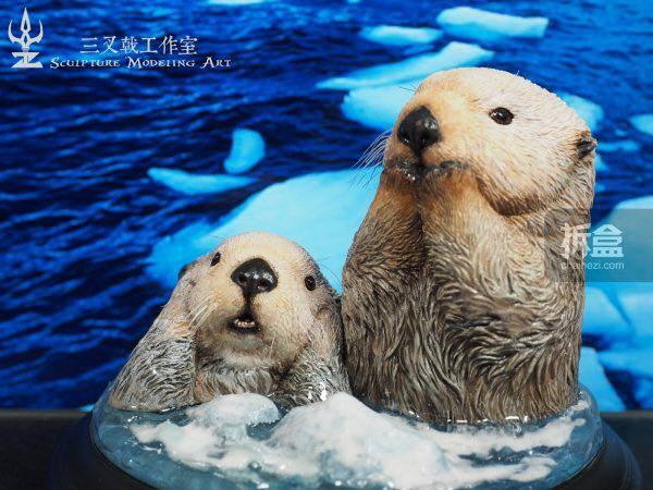 【赤字超特価，本物保証】 SCJ studios 動物 フィギュア ラッコ兄弟 ガレージキット スタチュー 塗装済み 完成品(生き物)｜売買されたオークション情報、yahooの商品情報をアーカイブ公開 - オークファン 生き物