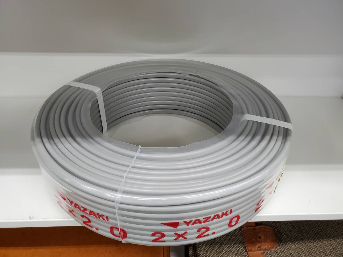  保管品 YAZAKI VVFケーブル ２芯 ２X2 0mm １００M 電線(電線)｜売買されたオークション情報、yahooの商品情報をアーカイブ公開 - オークファン 電線