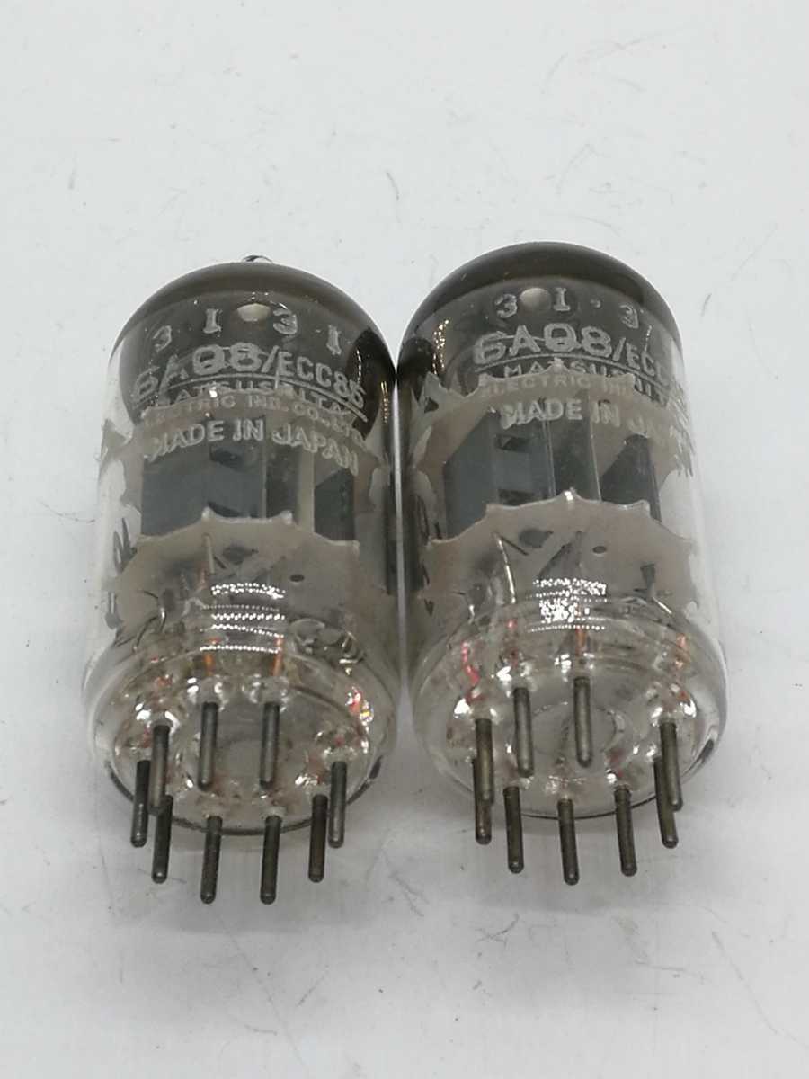 6594 松下電器 6AQ8/ECC85 同一ロット2本 TV-7D/U にて試験済み