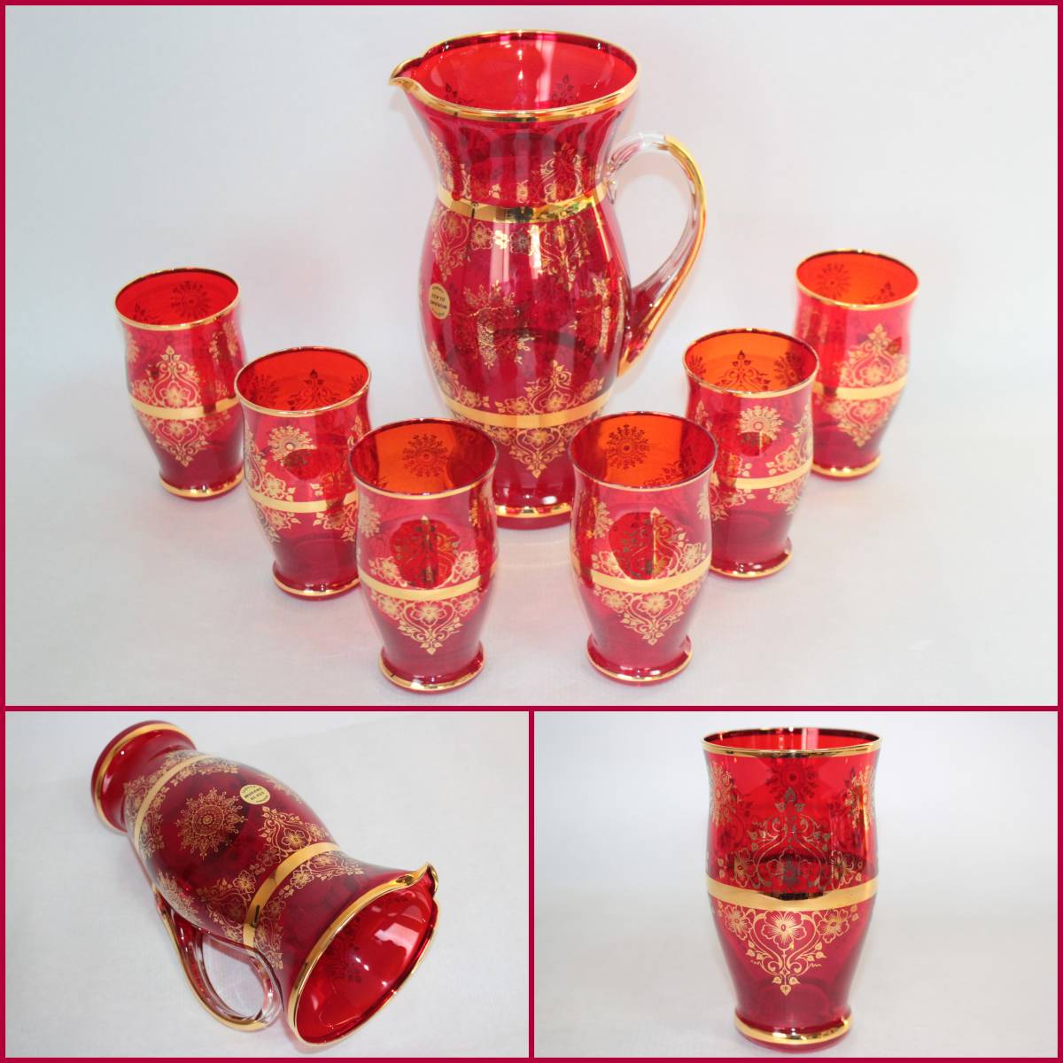 ▪︎ヴェネチア製LAGUNA MURANO GLASSムラーノグラスティーセット