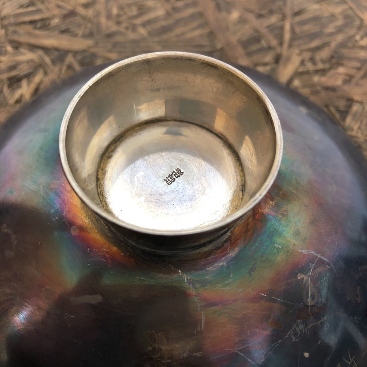 純銀 純銀 盃 酒器 銀杯 酒杯 銀器 酒器杯 酒器 グラス 重量約151g 