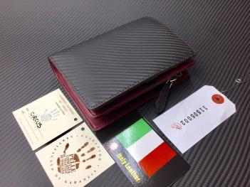 HOT，限定セール 闘牛 革工房 イタリア製 本革 高級 牛革 カーボン レザー スナップ式 短財布 特注 031-1 ブラック 限定 男性 メンズ 皮 かわ(二つ折り財布（小銭入れあり）)｜売買されたオークション情報、yaho 二つ折り財布（小銭入れあり）