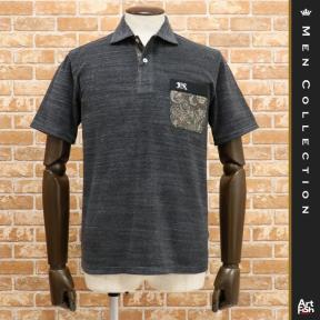 定番，安い 19春夏/barassi MILANO/50 XL サイズ/日本製ポロシャツ ふわもこパイル伸縮 刺繍ペイズリー柄ポケット リラックス /グレー/ay371/(ウエア（男性用）)｜売買されたオークション情報、yahooの商品情報 その他