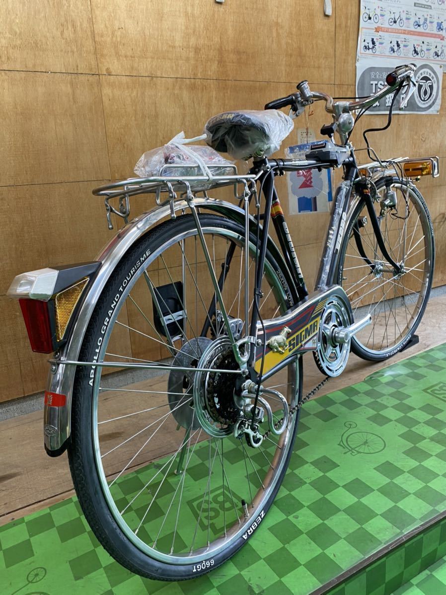 ゼブラ自転車 26インチ シグマ スーパーカー自転車 デコチャリ 6段