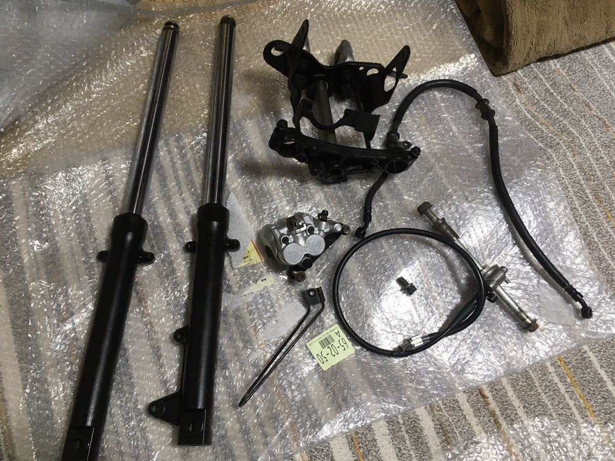 安い，お得 1円から エイプ ホンダ純正流用 フロントディスク化 セット フォーク キャリパー メーターギア XR100モタード フロント周り 回り(フロント)｜売買されたオークション情報、yahooの商品情報を ホンダ用