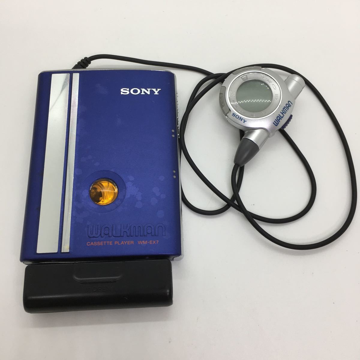  品 SONY ソニー WALKMAN カセットウォークマン WM-EX7 ブルー(再生専用)｜売買されたオークション情報、yahooの商品情報をアーカイブ公開 - オークファン 再生専用
