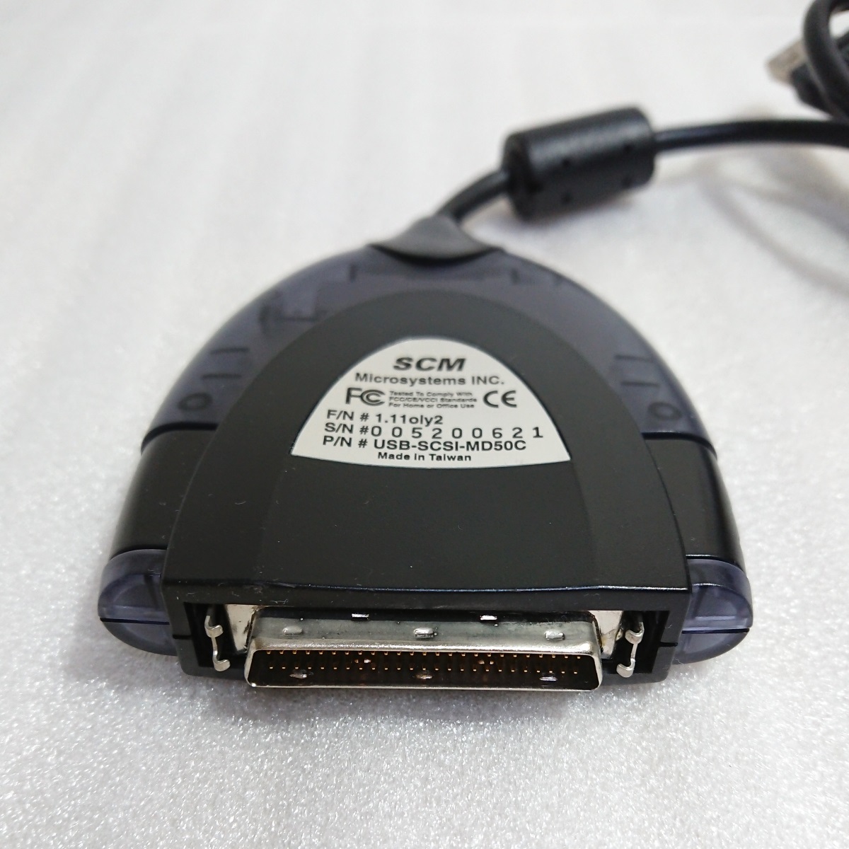 Logitec USB 1.1-SCSI変換ケーブル LUB-SC 本体のみ Logitec USB 2．0