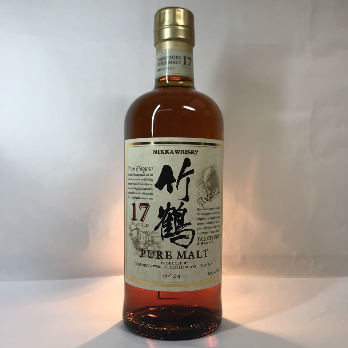 【数量限定，送料無料】 YH-1683 未開栓 NIKKA ニッカ 竹鶴 17年 700ml 43% ピュアモルト ウイスキー(日本)｜売買されたオークション情報、yahooの商品情報をアーカイブ公開 - オークファン 日本