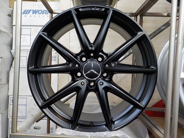 定番，セール マットブラック 塗装後 ベンツ AMG CLA 45 純正 ミシュラン パイロットスポーツ４ タイヤ 235/40-18 A45(ラジアルタイヤ)｜売買されたオークション情報、yahooの商品情報をアーカイブ公開 - オーク 5穴