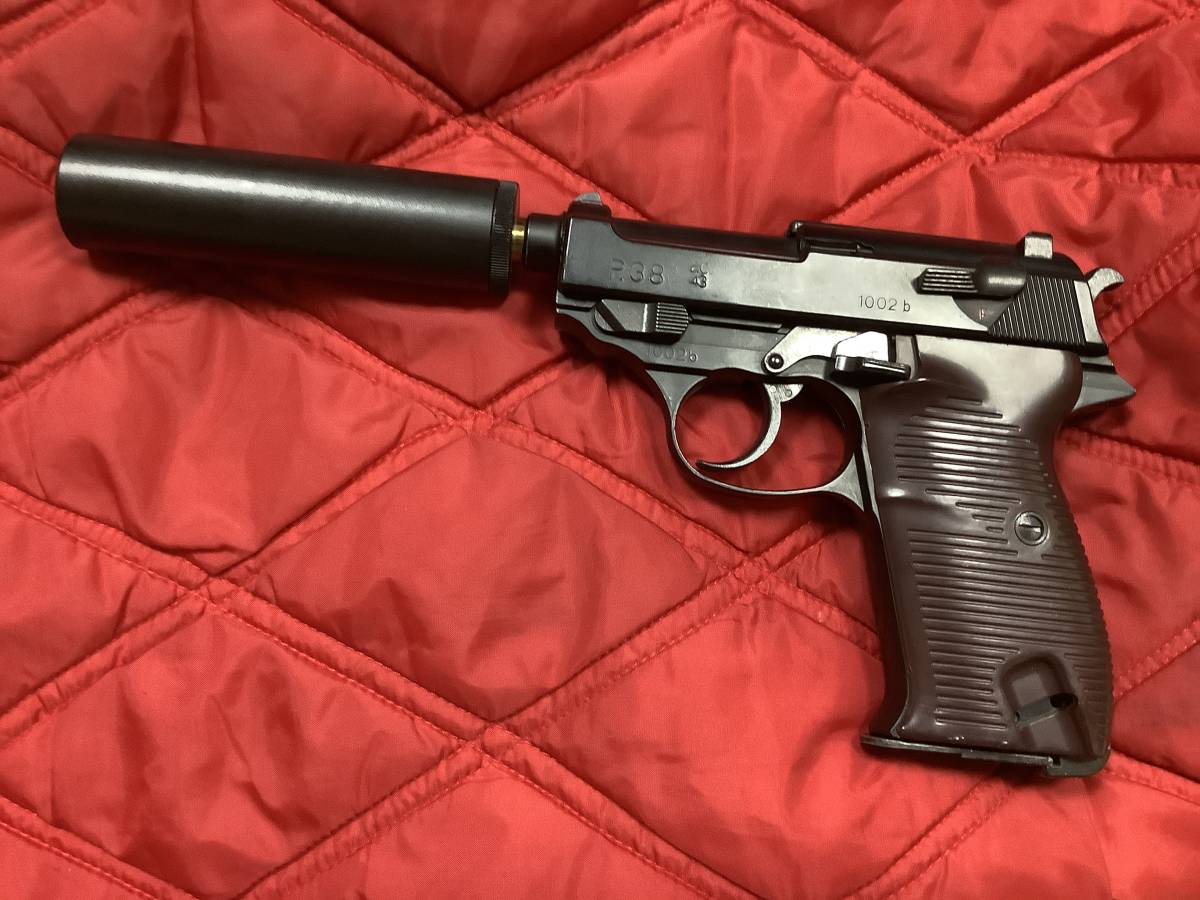 マルシン　ワルサーP38 MAXI ゲシュタポ+サイレンサー ワルサーP38 マルシン ガスガン ゲシュタポ サイレンサー MAXI