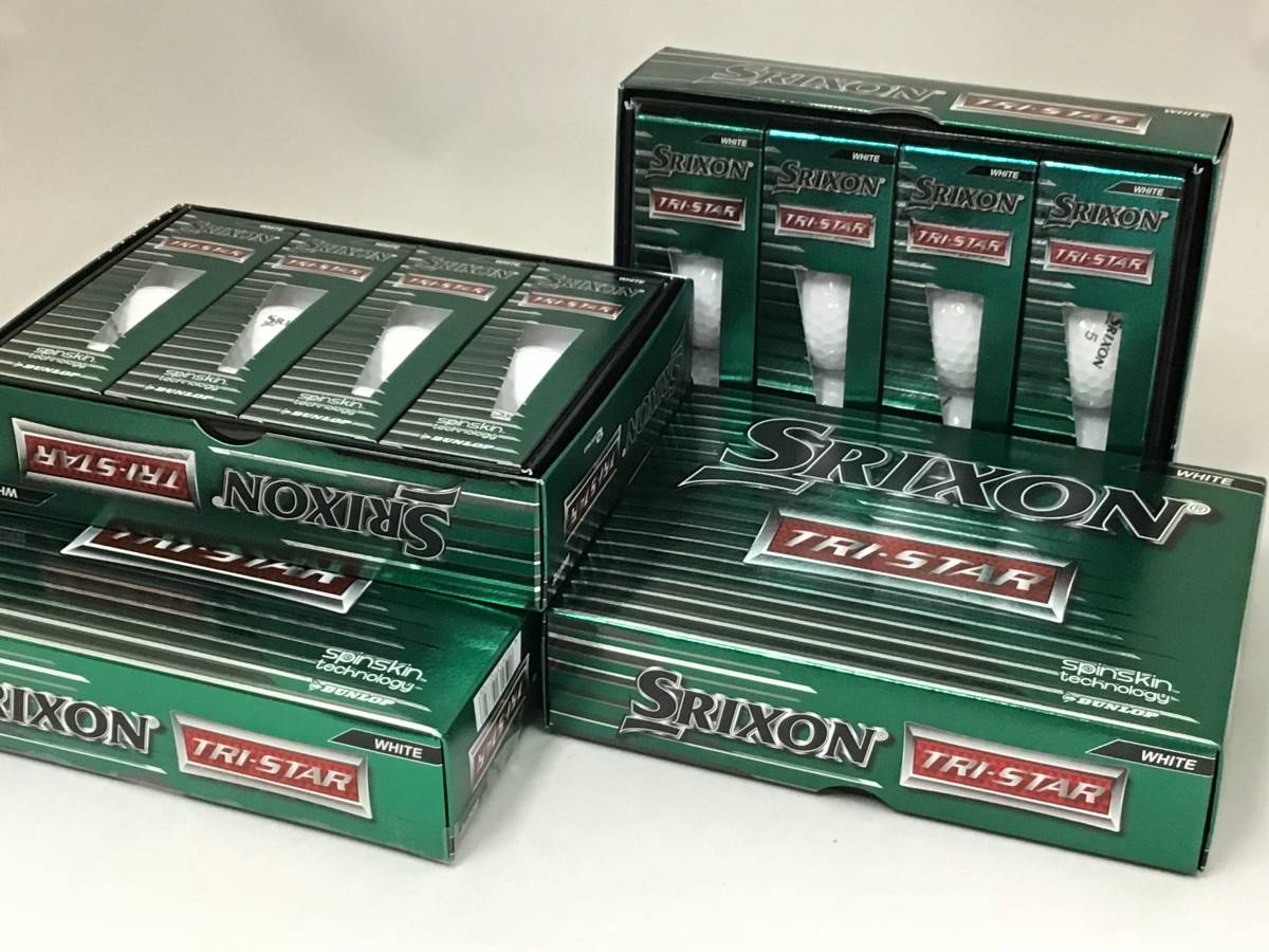 新品 スリクソン ゴルフボール TRI-STAR ホワイト 4ダース 【公式通販】