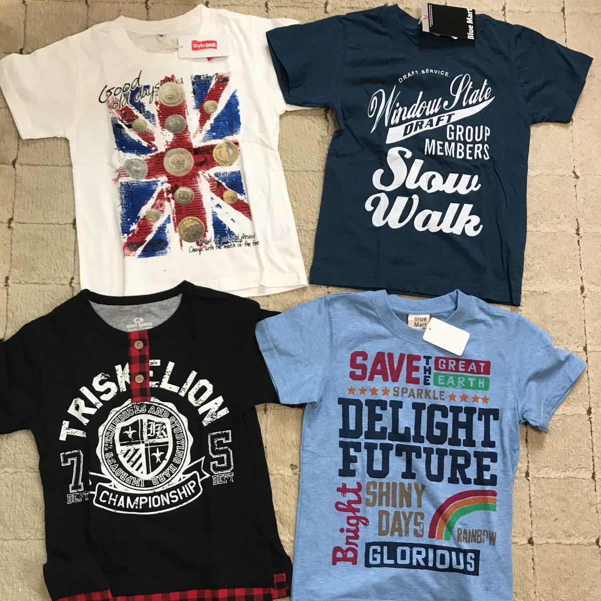 セットアップ キッズ 子供服 普段着 通学着 半袖 新品★ 120㎝ 130㎝ 半ズボン 半袖 夏服 25点セット