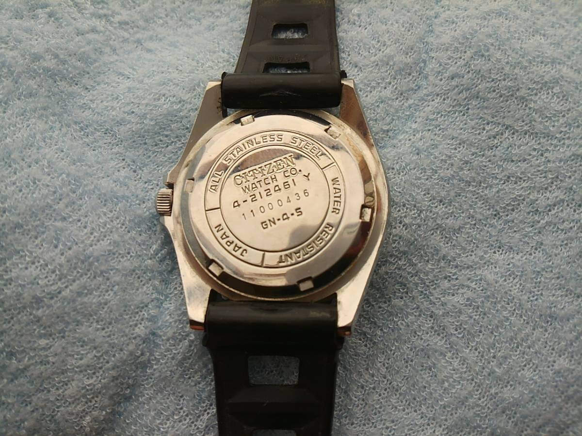 稼働品 シチズン クリストロン CQ 150m ダイバー ネイビー CITIZEN 