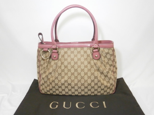 美品】GUCCI グッチ SUKEY スーキー GGキャンバス トートバッグ
