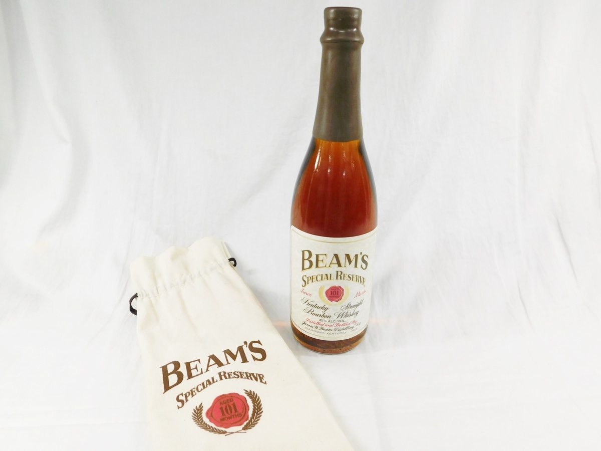  未開栓 BEAM'S SPECIAL RESERVE ウイスキー ビームス スペシャルリザーブ 45度 750ml 保存袋付 h_z(バーボン)｜売買されたオークション情報、yahooの商品情報をアーカイブ公開 - オークファン バーボン