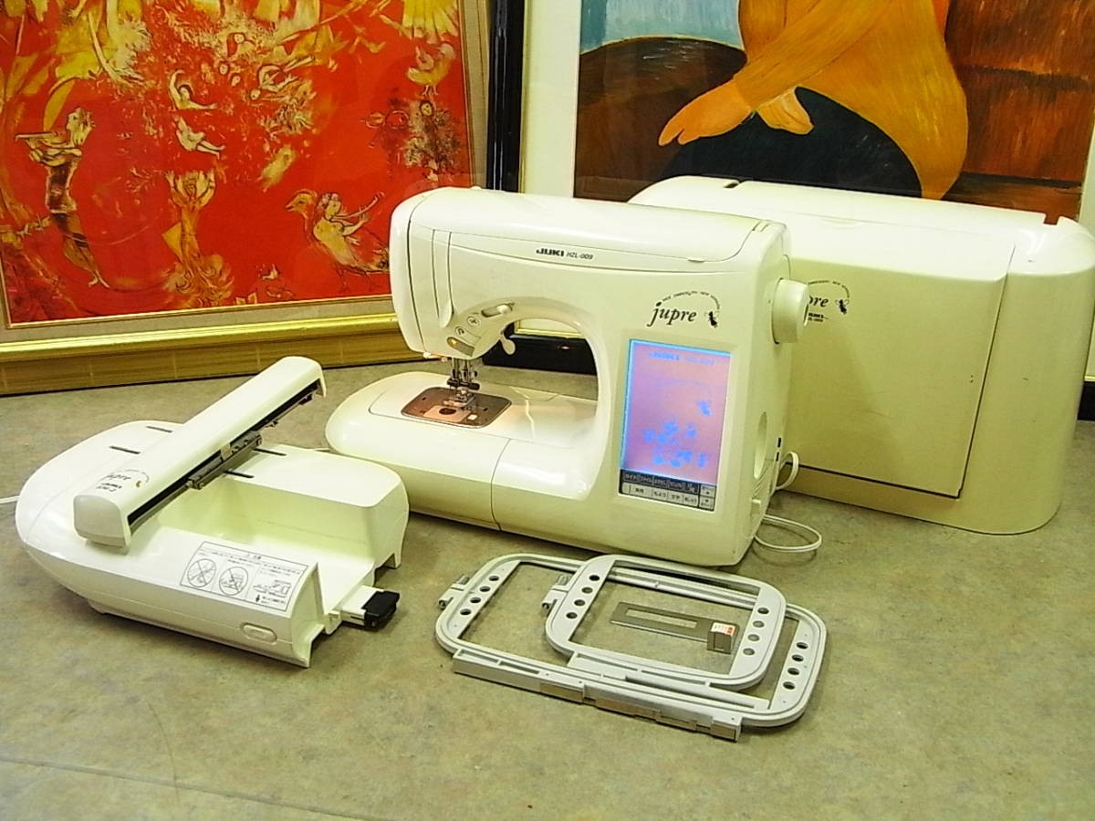 ジャンク品 JUKI コンピューターミシン Jupre HZL-009 & JUKI ジャンク品 JUKI コンピューターミシン Jupre HZL-009 & JUKI