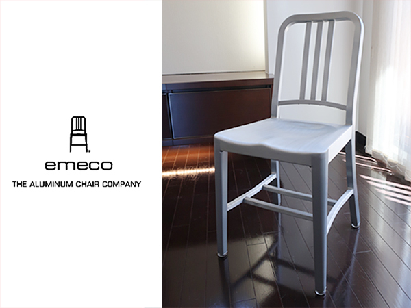 □N909ME/モデルルーム展示品/emeco/エメコ/ネイビーチェア/ダイニング 
