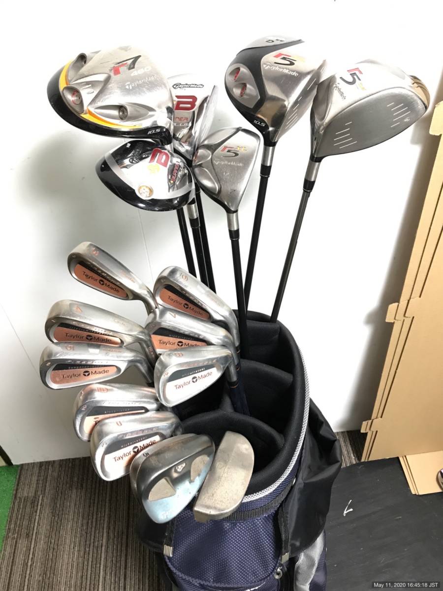 新作，2026 メンズフルセット TaylorMade 全てテーラーメイド製品 豪華17本セット キャディバッグ付 フレックスR 初心者から中級者向け(セット)｜売買されたオークション情報、yahooの商品情報をアーカイ 男性右きき用