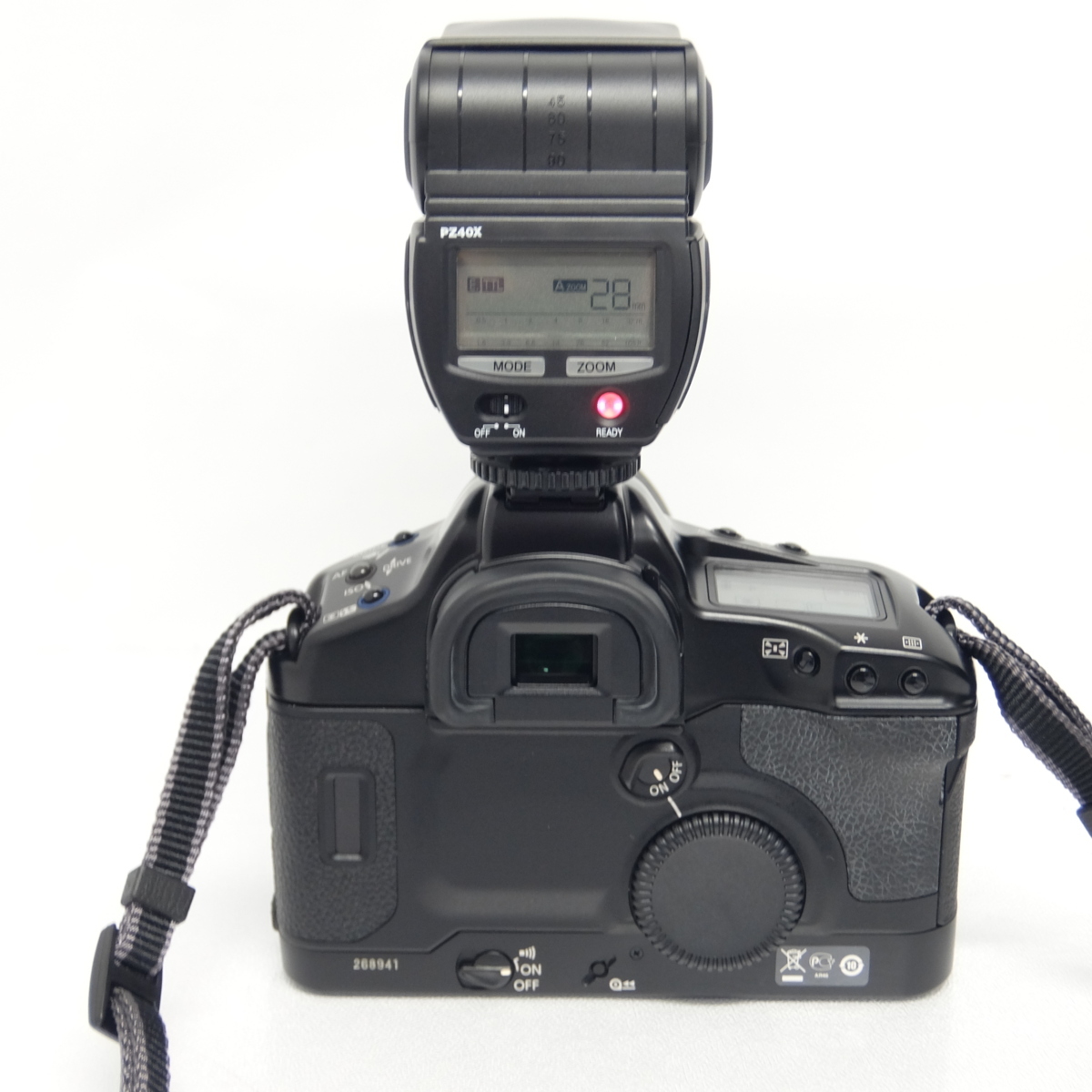 Canon EOS-1V フィルム一眼レフカメラ （タムロンレンズ/SUNPAK PZ40X