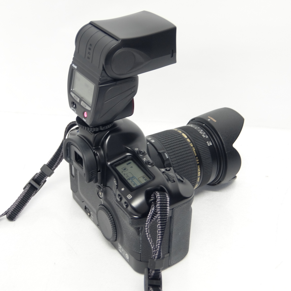 Canon EOS-1V フィルム一眼レフカメラ （タムロンレンズ/SUNPAK PZ40X