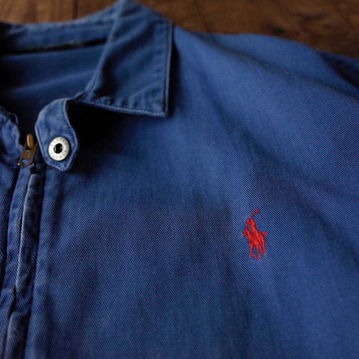 80's 90's ヴィンテージ 【美品】 USA製　POLO RALPH LAUREN　ポロラルフローレン　スイングトップ ジャケット　チンスト付　ブルー系 by 80〜90年代 USA製 ヴィンテージ ビンテージ 三角タグUSA製