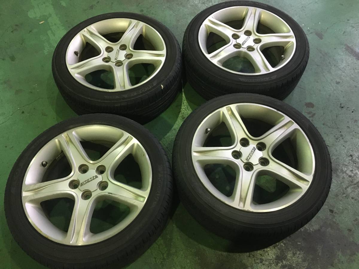 215／45R17 アルテッツァ 純正ホイール 4本セット 岡山発