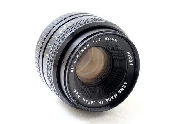 A (美品) RICOH リコー XR RIKENON 50mm F2 和製ズミクロン Kマウント