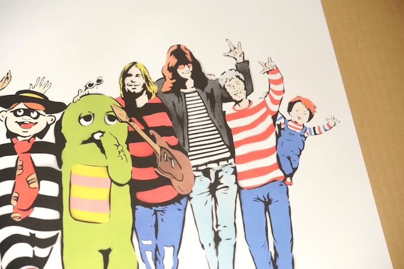 激レア　Kurry／  Cobain コースター　banksy kyne 新品 Kurry カリー NO BORDER ポスター KYNE kaws Banksy バンクシー