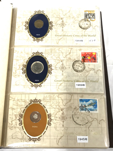 完品 フランクリンミント 世界の偉大な歴史的 アルバム 2冊 全100枚 フランクリンミント Great Historic Silver Coins of the World 94枚